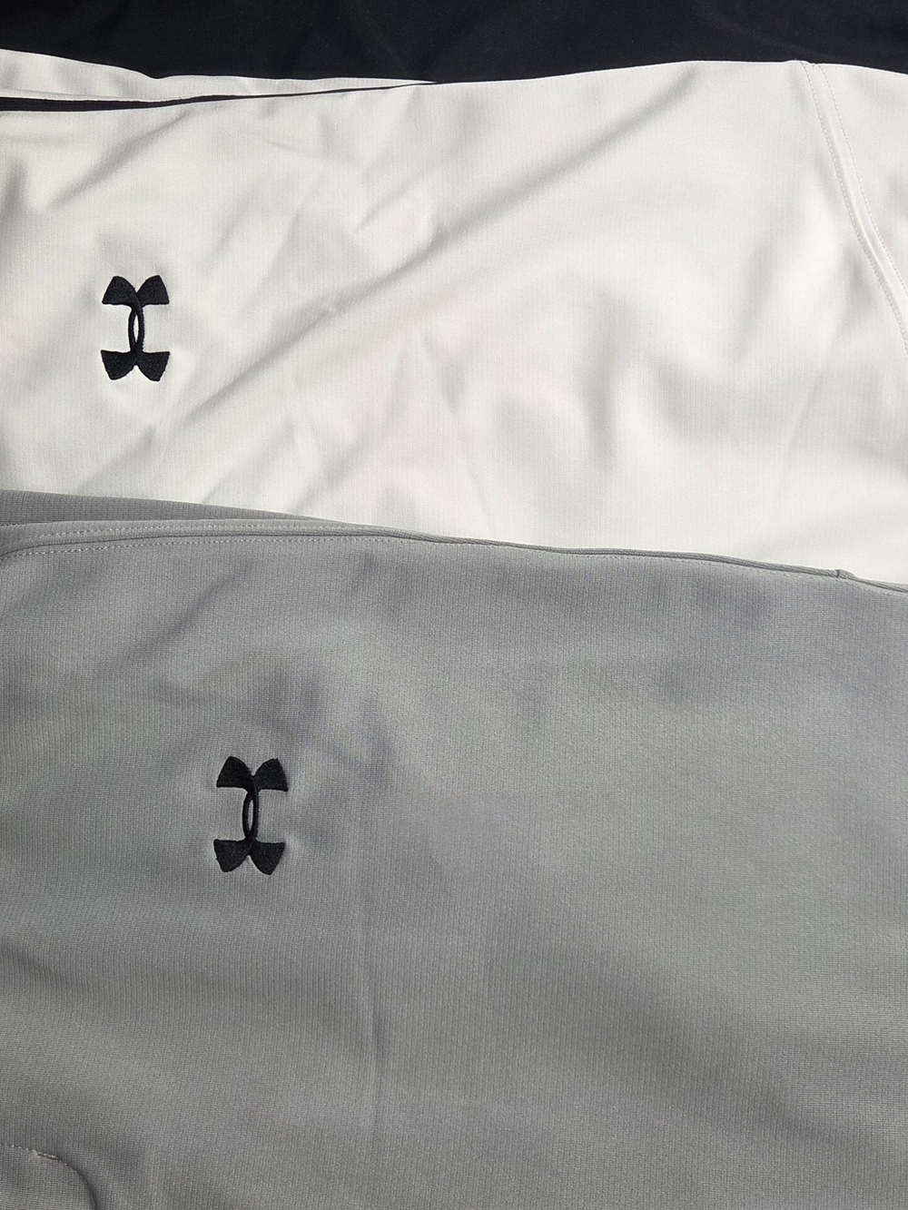 Lot of 2 Under Armour Men's Baseball Pants Utility Gray & White Size __L